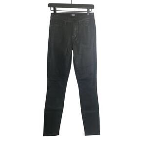 Paige Coated Demin Black Hoxton Ankle Size 25 5 Pocket